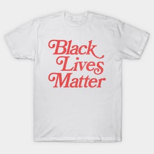 Retro Style Black Lives Matter Design T-Shirt